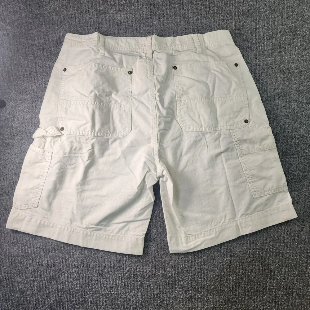 Vintage Polo Ralph Lauren Shorts Mens 36x9 Soft White Sanforized Cotton Utility‎